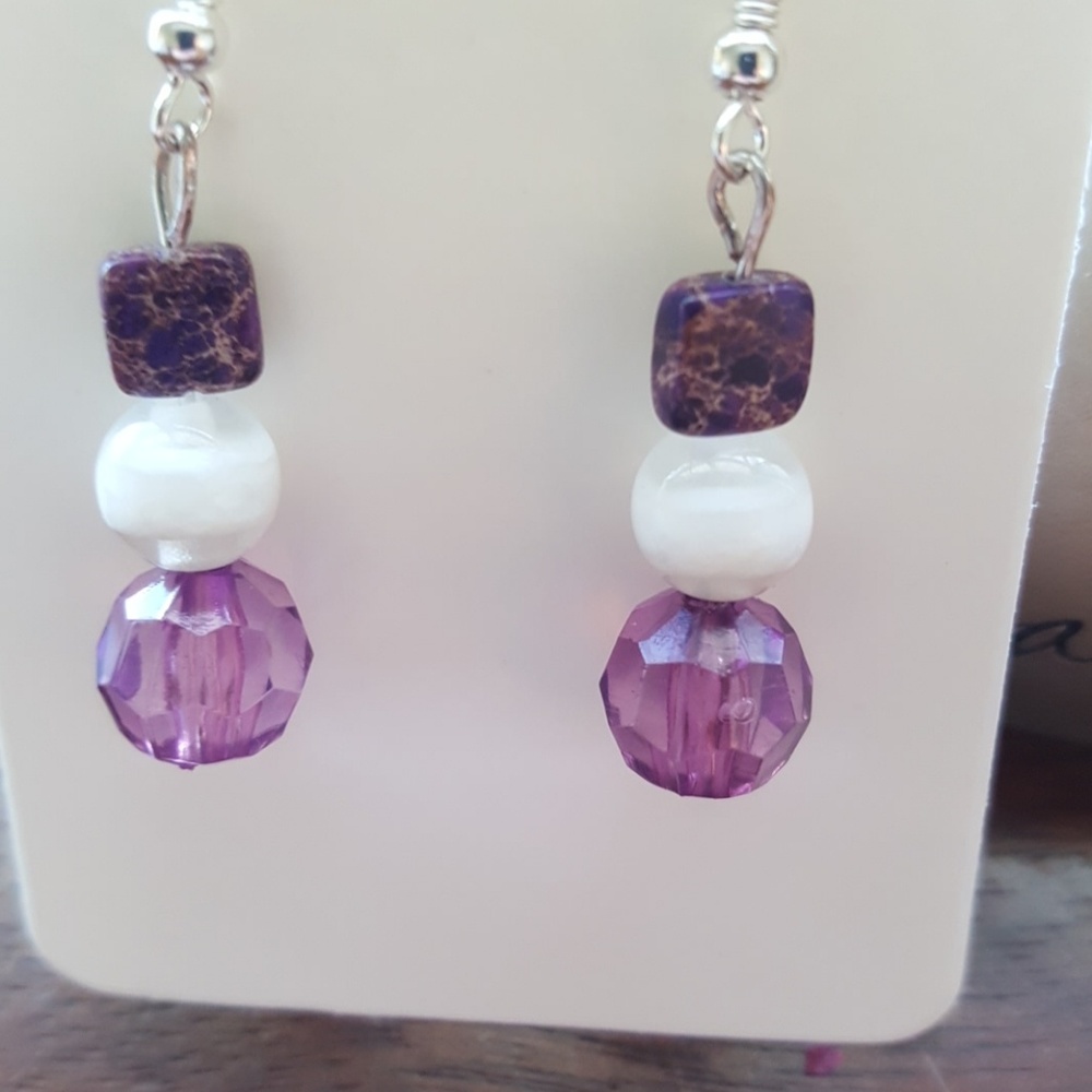 💜Purple Pow 💜🕊️👀 Statement Earrings 💎⭐️